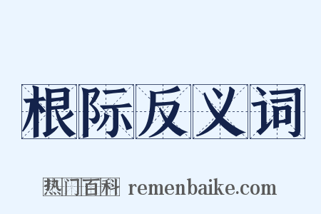 根际反义词是什么意思的图片